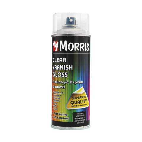 ΣΠΡΕЇ ΔΙΑΦΑΝΟ ΒΕΡΝΙΚΙ 400ml MORRIS