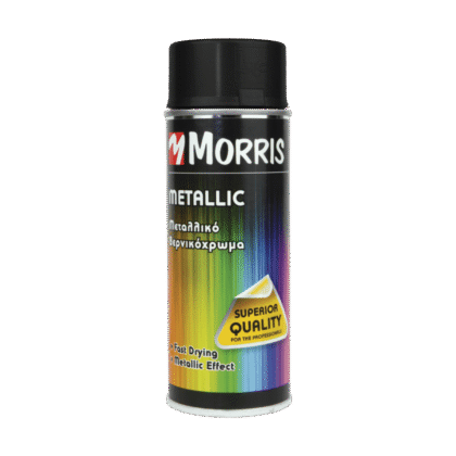 ΣΠΡΕЇ ΜΕΤΑΛΛΙΖΕ ΒΕΡΝΙΚΟΧΡΩΜΑ ΜΑΥΡΟ 400ml  MORRIS