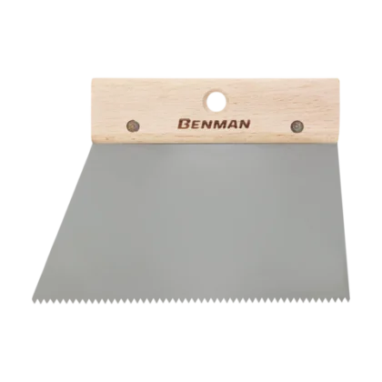 ΣΠΑΤΟΥΛΑ INOX ΠΛΑΚΑΔΩΝ ΜΕ ΨΙΛΟ ΔΟΝΤΙ 200mm BENMAN