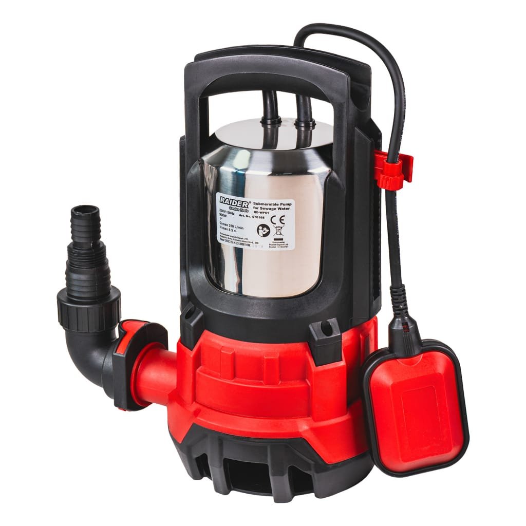 RAIDER ΑΝΤΛΙΑ ΥΠΟΒΡΥΧΙΑ ΑΚΑΘΑΡΤΩΝ INOX RD-WP61 900W 1"max 250L/min 8,5m 070168 1 RAIDER ΑΝΤΛΙΑ ΥΠΟΒΡΥΧΙΑ ΑΚΑΘΑΡΤΩΝ INOX RD-WP61 900W 1"max 250L/min 8,5m 070168