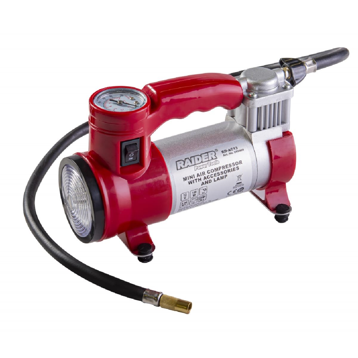 RAIDER ΚΟΜΠΡΕΣΕΡ ΑΕΡΟΣ ΑΥΤΟΚΙΝΗΤΟΥ RD-AC13 12V 089408 1 RAIDER ΚΟΜΠΡΕΣΕΡ ΑΕΡΟΣ ΑΥΤΟΚΙΝΗΤΟΥ RD-AC13 12V 089408