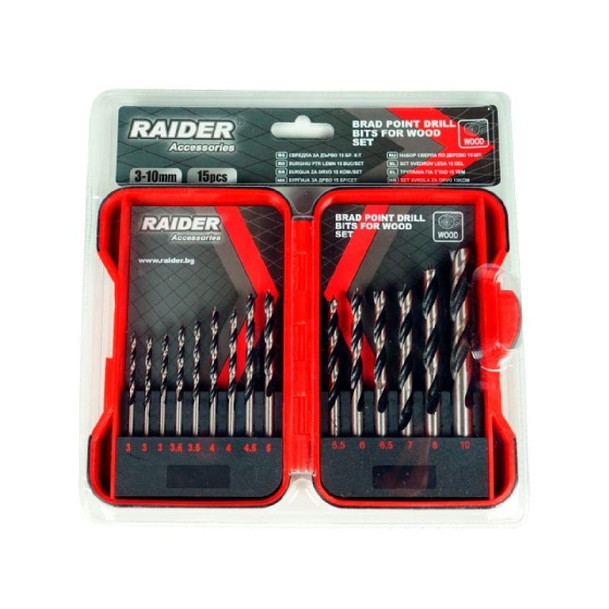 RAIDER ΤΡΥΠΑΝΙ ΞΥΛΟΥ ΑΚΙΔΟΣ ΣΕΤ 15τεμ 3-10ΜΜ 157791 1 RAIDER ΤΡΥΠΑΝΙ ΞΥΛΟΥ ΑΚΙΔΟΣ ΣΕΤ 15τεμ 3-10ΜΜ 157791