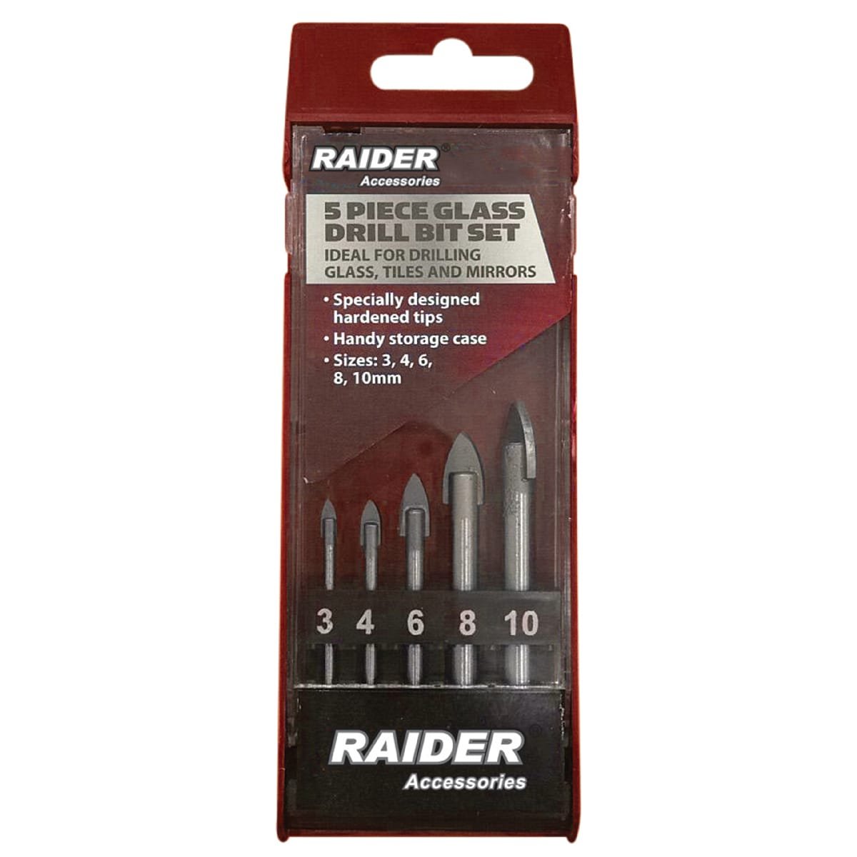 RAIDER ΤΡΥΠΑΝΙ ΓΥΑΛΙΟΥ ΣΕΤ 5τεμ 3-10ΜΜ 157798 1 RAIDER ΤΡΥΠΑΝΙ ΓΥΑΛΙΟΥ ΣΕΤ 5τεμ 3-10ΜΜ 157798