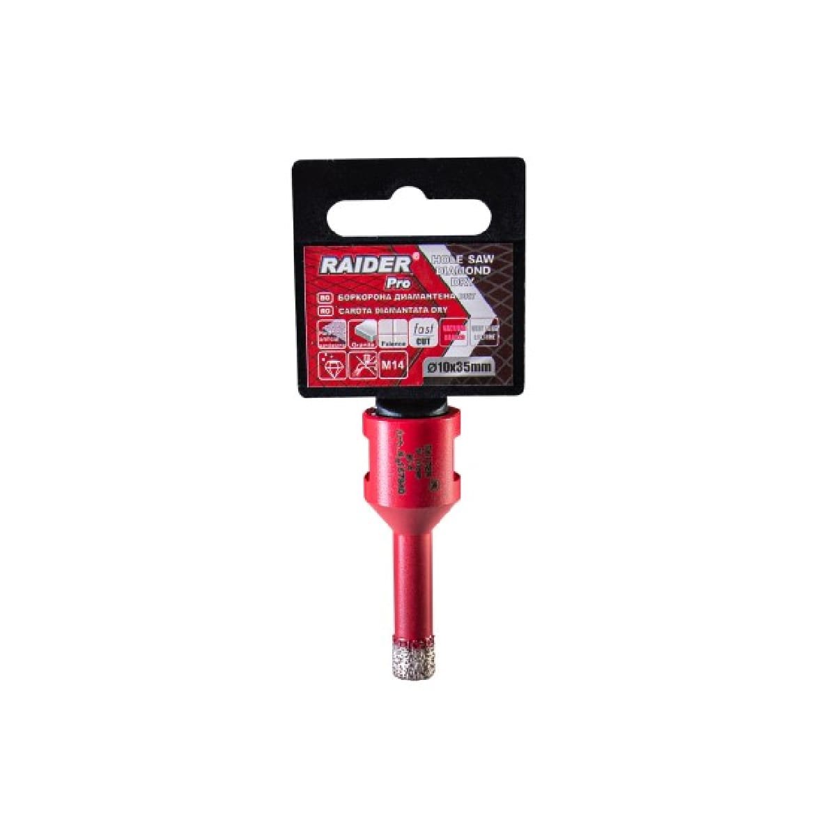 RAIDER ΠΟΤΗΡΟΤΡΥΠΑΝΟ ΔΙΑΜΑΝΤΕ M14 Φ10mm 157840 1 RAIDER ΠΟΤΗΡΟΤΡΥΠΑΝΟ ΔΙΑΜΑΝΤΕ M14 Φ10mm 157840