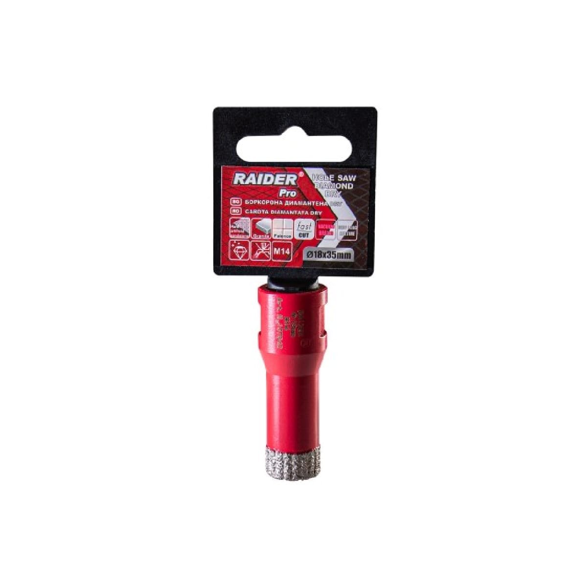 RAIDER ΠΟΤΗΡΟΤΡΥΠΑΝΟ ΔΙΑΜΑΝΤΕ M14 Φ18mm 157842 1 RAIDER ΠΟΤΗΡΟΤΡΥΠΑΝΟ ΔΙΑΜΑΝΤΕ M14 Φ18mm 157842