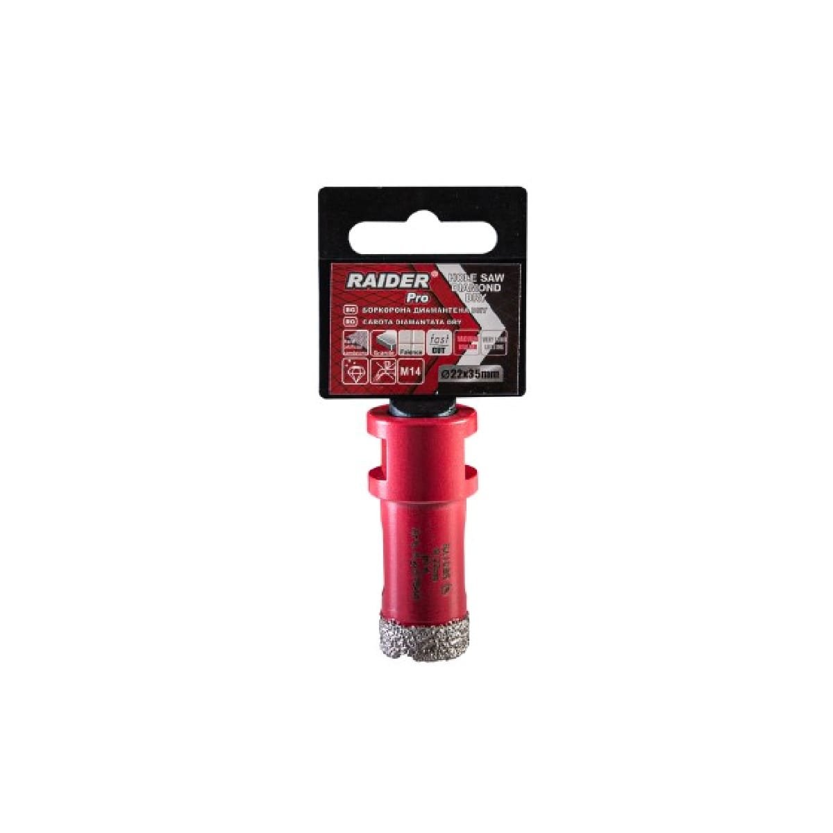 RAIDER ΠΟΤΗΡΟΤΡΥΠΑΝΟ ΔΙΑΜΑΝΤΕ M14 Φ22mm 157844 1 RAIDER ΠΟΤΗΡΟΤΡΥΠΑΝΟ ΔΙΑΜΑΝΤΕ M14 Φ22mm 157844