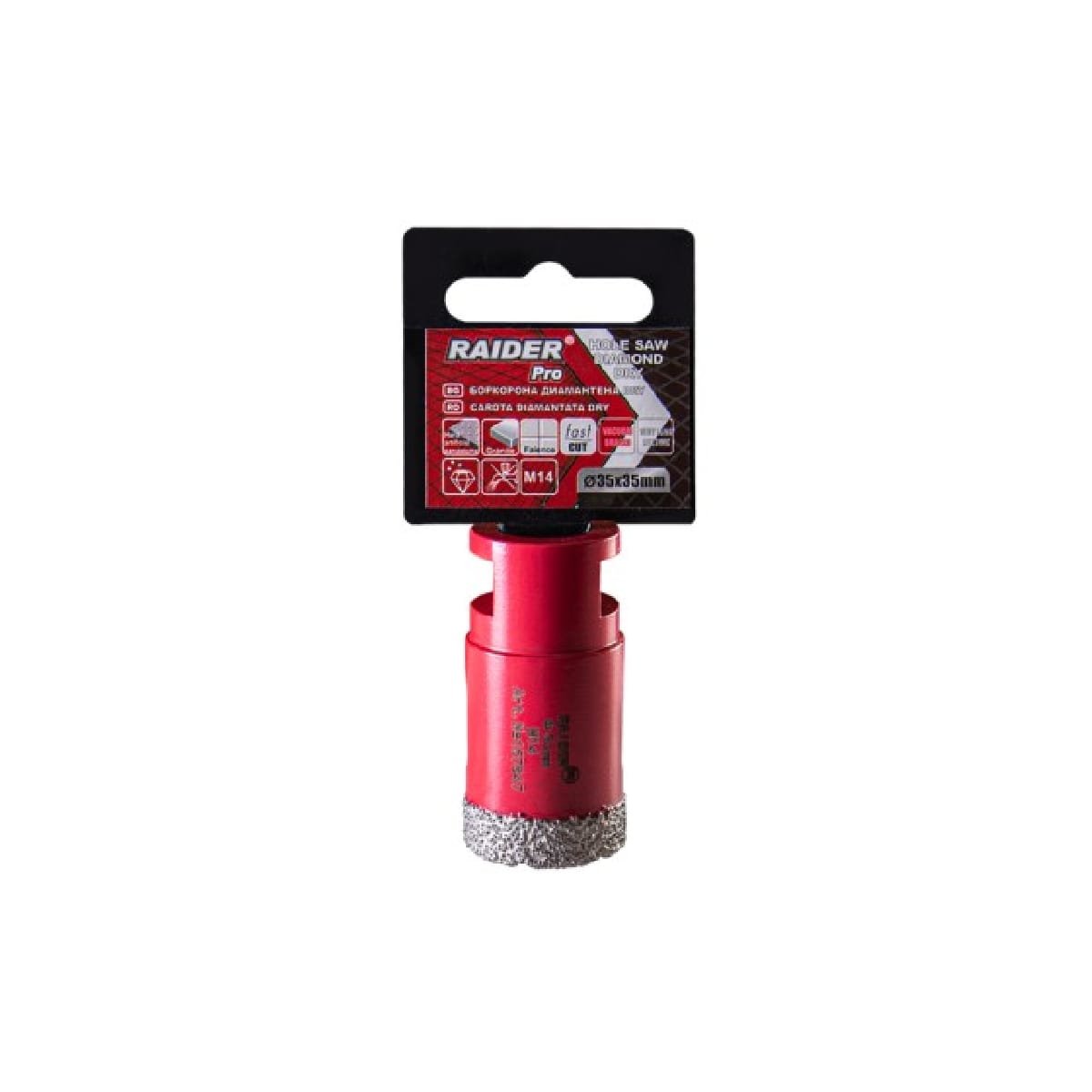 RAIDER ΠΟΤΗΡΟΤΡΥΠΑΝΟ ΔΙΑΜΑΝΤΕ M14 Φ35mm 157847 1 RAIDER ΠΟΤΗΡΟΤΡΥΠΑΝΟ ΔΙΑΜΑΝΤΕ M14 Φ35mm 157847