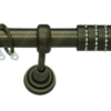 ΚΟΥΡΤΙΝΟΞΥΛΟ STRASS ANTIK MAT Φ25 300cm