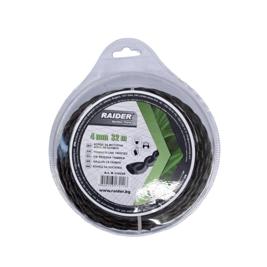 RAIDER ΜΕΣΙΝΕΖΑ ΣΤΡΙΦΤΗ ΜΑΥΡΗ 4,5m-32m – 110251 1 RAIDER ΜΕΣΙΝΕΖΑ ΣΤΡΙΦΤΗ ΜΑΥΡΗ 4,5m-32m – 110251