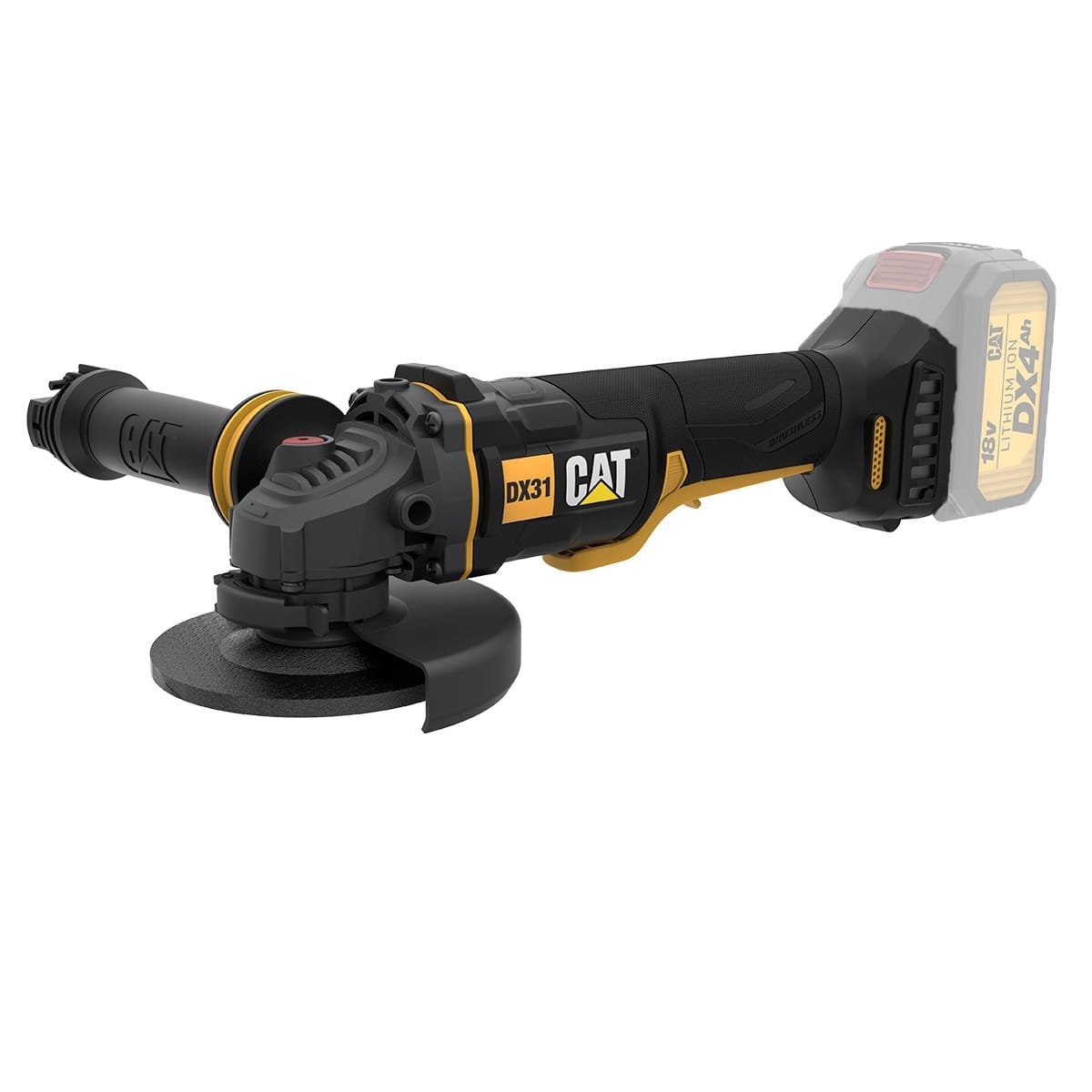 CAT SOLO ΓΩΝΙΑΚΟΣ ΤΡΟΧΟΣ 125mm BRUSHLESS 18V DX314B 1 CAT SOLO ΓΩΝΙΑΚΟΣ ΤΡΟΧΟΣ 125mm BRUSHLESS 18V DX314B