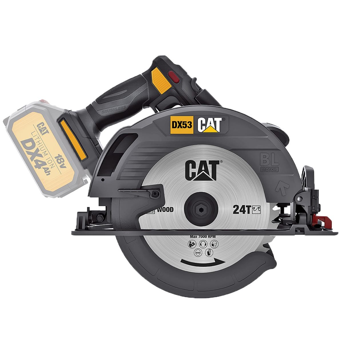 CAT SOLO ΔΙΣΚΟΠΡΙΟΝΟ BRUSHLESS 185ΜΜ 18V DX53B 1 CAT SOLO ΔΙΣΚΟΠΡΙΟΝΟ BRUSHLESS 185ΜΜ 18V DX53B
