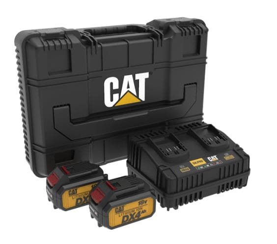 CAT SET 2 ΜΠΑΤΑΡΙΕΣ ΛΙΘΙΟΥ 18V 4Ah με Διπλό Φορτιστή & βαλίτσα DXK900 1 CAT SET 2 ΜΠΑΤΑΡΙΕΣ ΛΙΘΙΟΥ 18V 4Ah με Διπλό Φορτιστή & βαλίτσα DXK900