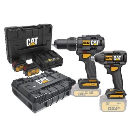 CAT COMBO07 ΔΡΑΠΑΝΟΚΑΤΣΑΒΙΔΟ ΚΡΟΥΣΤΙΚΟ DX12B + ΜΠΟΥΛΟΝΟΚΛΕΙΔΟ DX72B + ΔΩΡΟ 2 ΚΑΣΕΤΙΝΕΣ + -60% 2 ΜΠΑΤΑΡΙΕΣ 4.0Ah ΜΕ ΔΙΠΛΟ ΦΟΡΤΙΣΤΗ DXK900