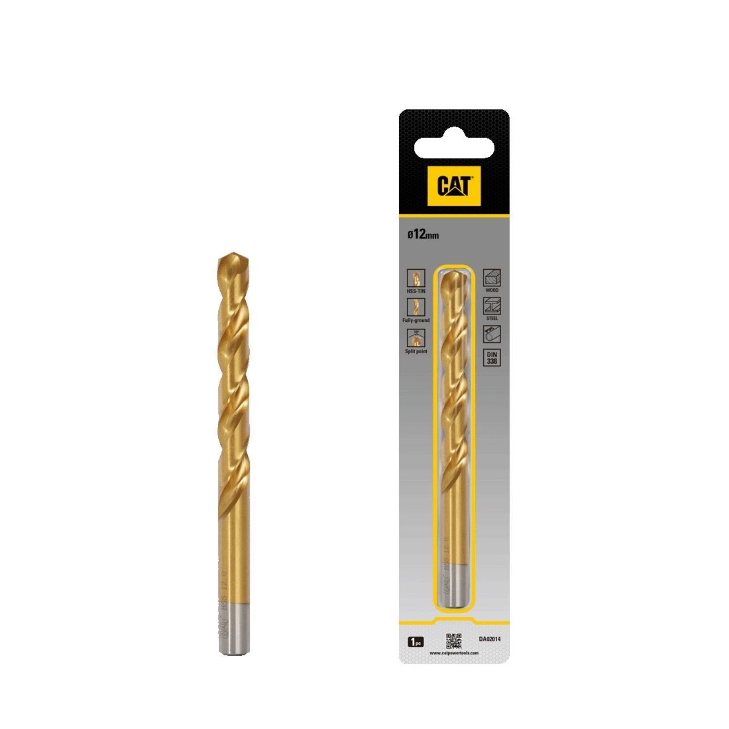 CAT Τρυπάνι τιτανίου HSS 12x151mm DA02014 1 CAT Τρυπάνι τιτανίου HSS 12x151mm DA02014