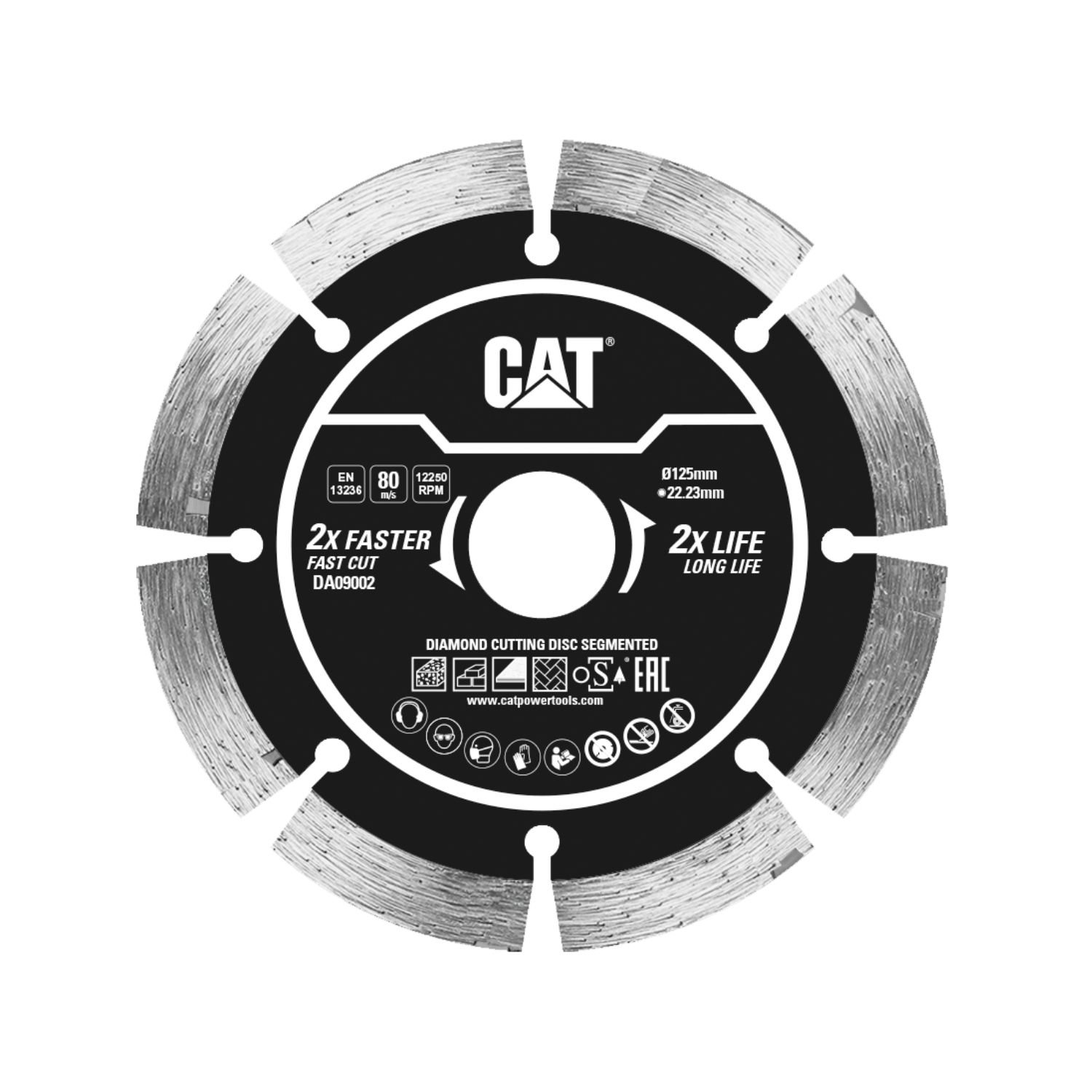 CAT Δίσκος κοπής διαμαντέ Laser 125x22.23x2mm DA09002 1 CAT Δίσκος κοπής διαμαντέ Laser 125x22.23x2mm DA09002