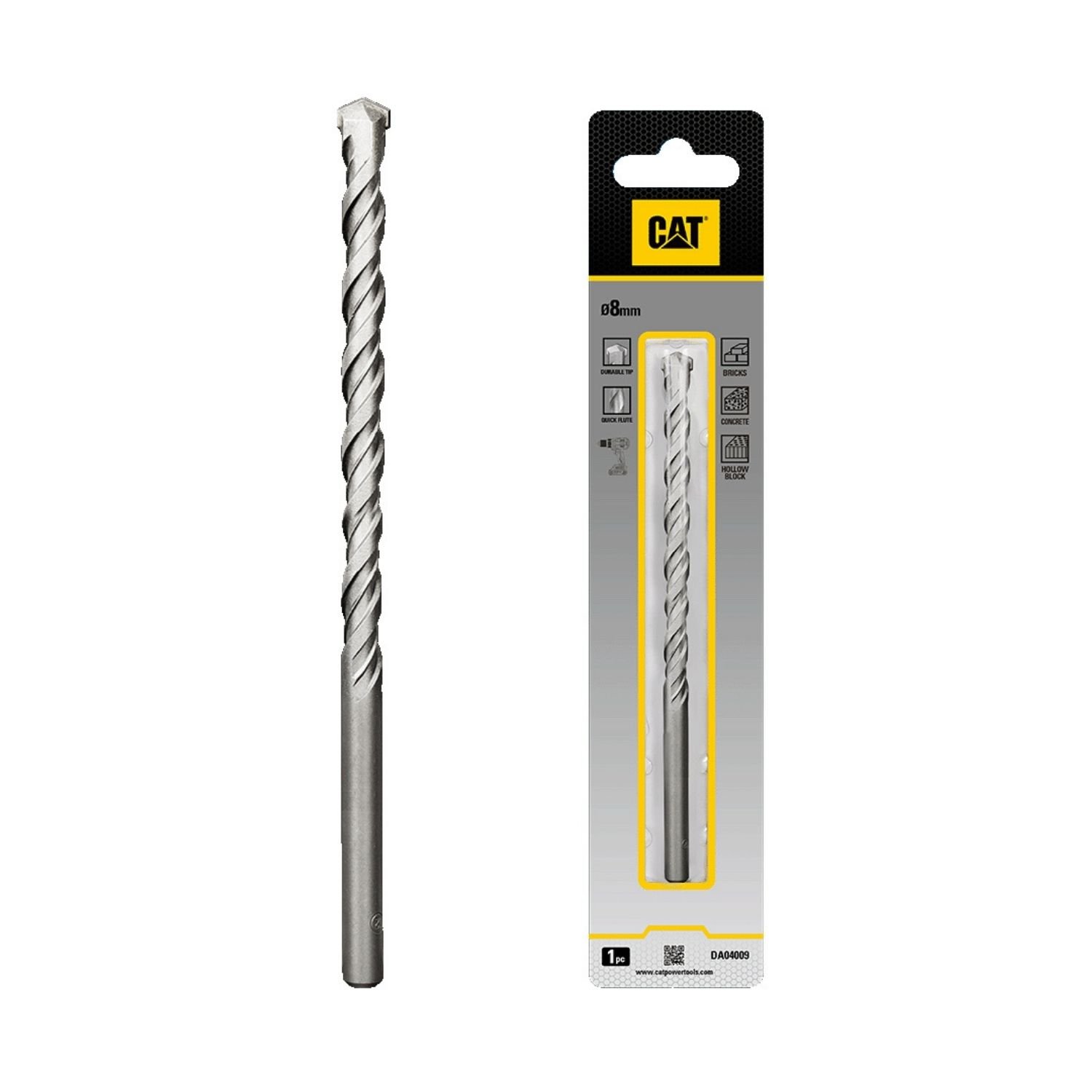 CAT Τρυπάνι μπετού 8x100x150mm DA04009 1 CAT Τρυπάνι μπετού 8x100x150mm DA04009