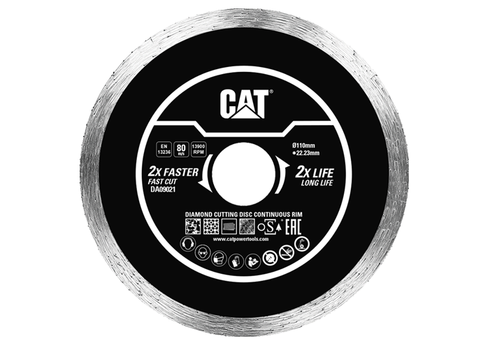CAT Δίσκος κοπής διαμαντέ Continuous 110x22,23x1.6mm DA09021 1 CAT Δίσκος κοπής διαμαντέ Continuous 110x22,23x1.6mm DA09021