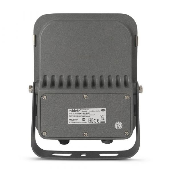 Avide LED Ηλιακός Προβολέας 50W CW 6400K με Ξεχωριστό Ηλιακό Πάνελ και Τηλεχειριστήριο 15.001.2144 4 Avide LED Ηλιακός Προβολέας 50W CW 6400K με Ξεχωριστό Ηλιακό Πάνελ και Τηλεχειριστήριο 15.001.2144 - Image 4