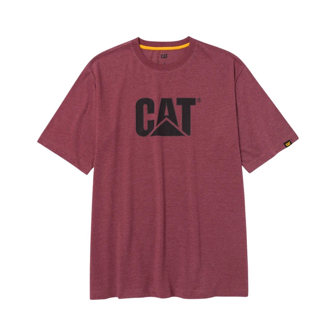 CAT Μπλουζάκι κοντομάνικο βυσσινί tm logo XL 1510305-12610 1 CAT Μπλουζάκι κοντομάνικο βυσσινί tm logo XL 1510305-12610