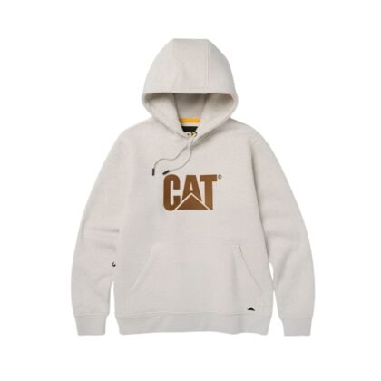 CAT Μπλούζα φούτερ με κουκούλα trademark κρεμ/μπεζ 2XL 1050048