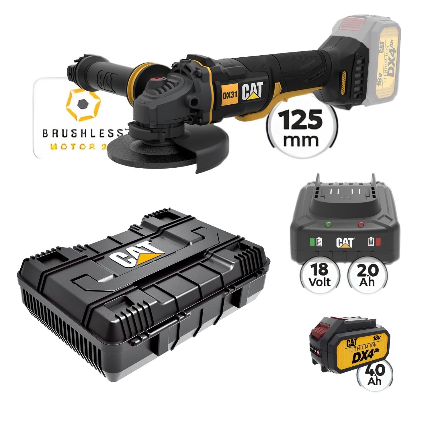 CAT Combo-27 Γωνιακός DX314B, Πλαστική βαλίτσα 1 CAT Combo-27 Γωνιακός DX314B, Πλαστική βαλίτσα