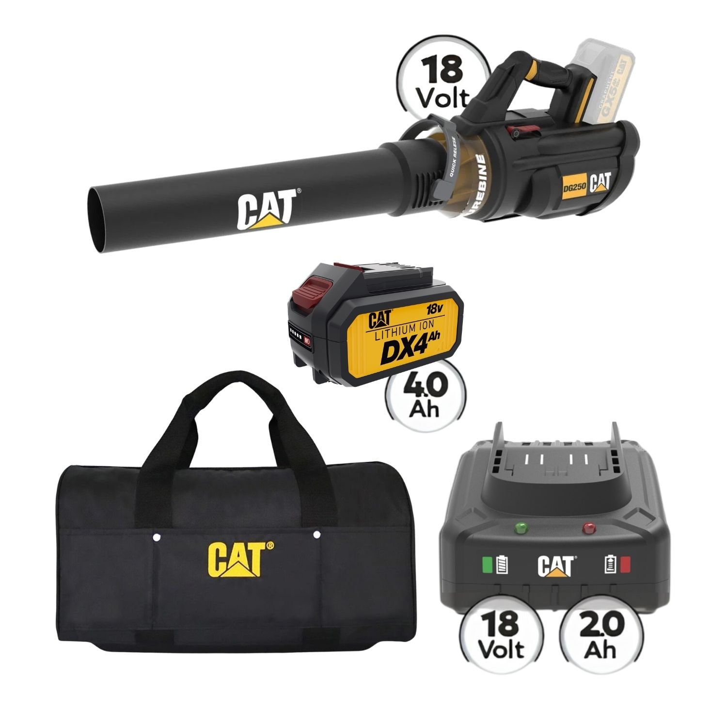 CAT Combo-42 Φυσητήρας DG250B ,Τσάντα υφασμάτινη 1 CAT Combo-42 Φυσητήρας DG250B ,Τσάντα υφασμάτινη